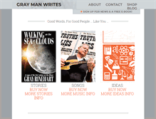 Tablet Screenshot of graymanwrites.com